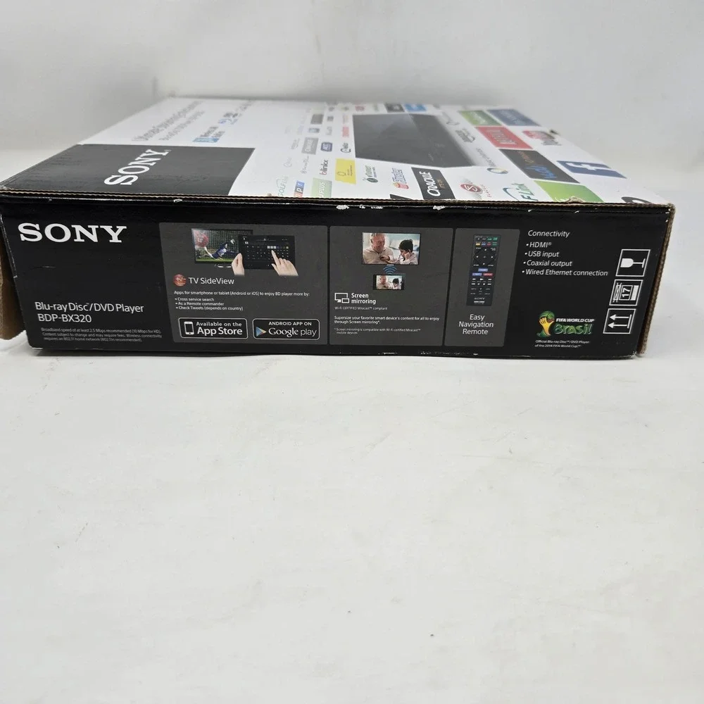 Sony BDP-BX320 Blu-ray DVD Player Built-in WiFi Streaming Netflix HDMI Black